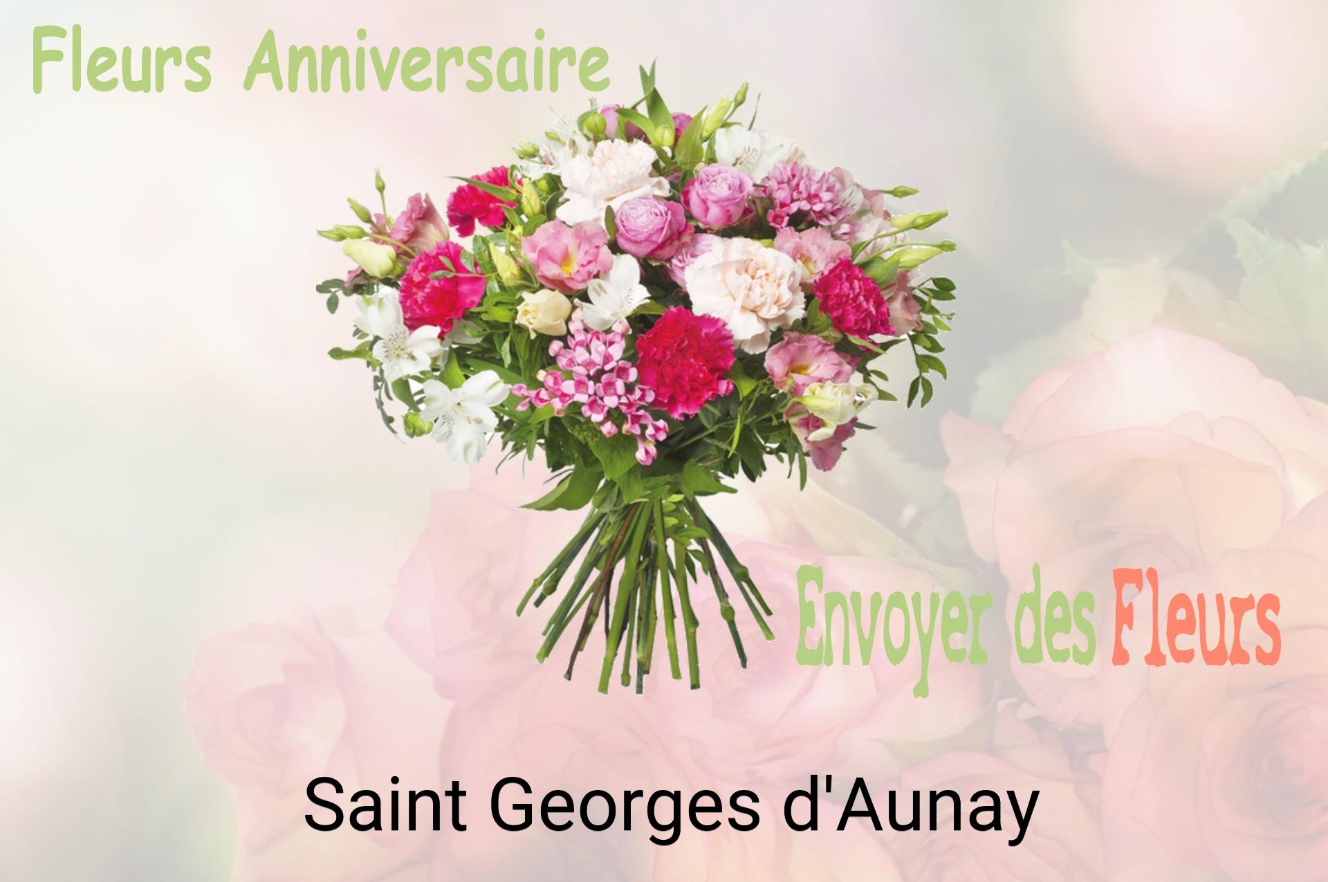 Bouquet de fleurs d’anniversaire livré à Saint-Georges-d'Aunay